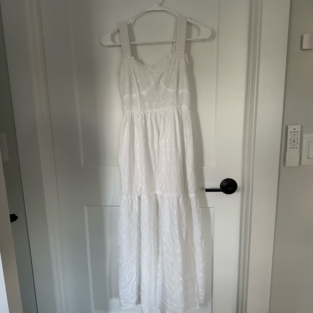 American Eagle Outfitters White Midi Sundress SIZE XS